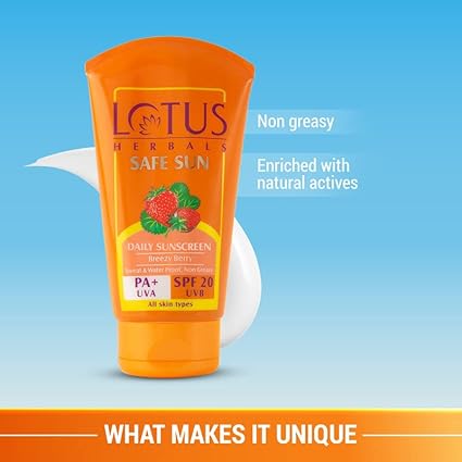 Lotus Herbals® Safe Sun Sunscreen Cream SPF 30 (100 g)