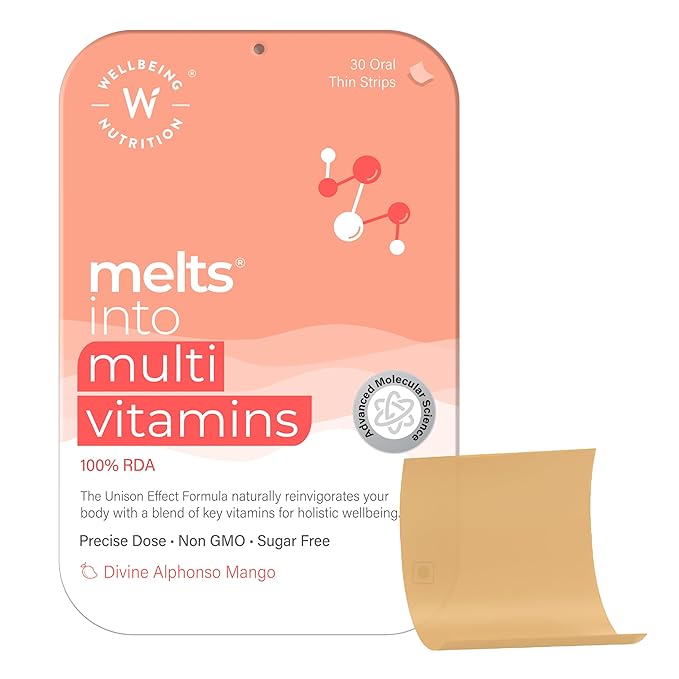 Wellbeing Nutrition Melts Plant Based Multivitamin for Men & Women