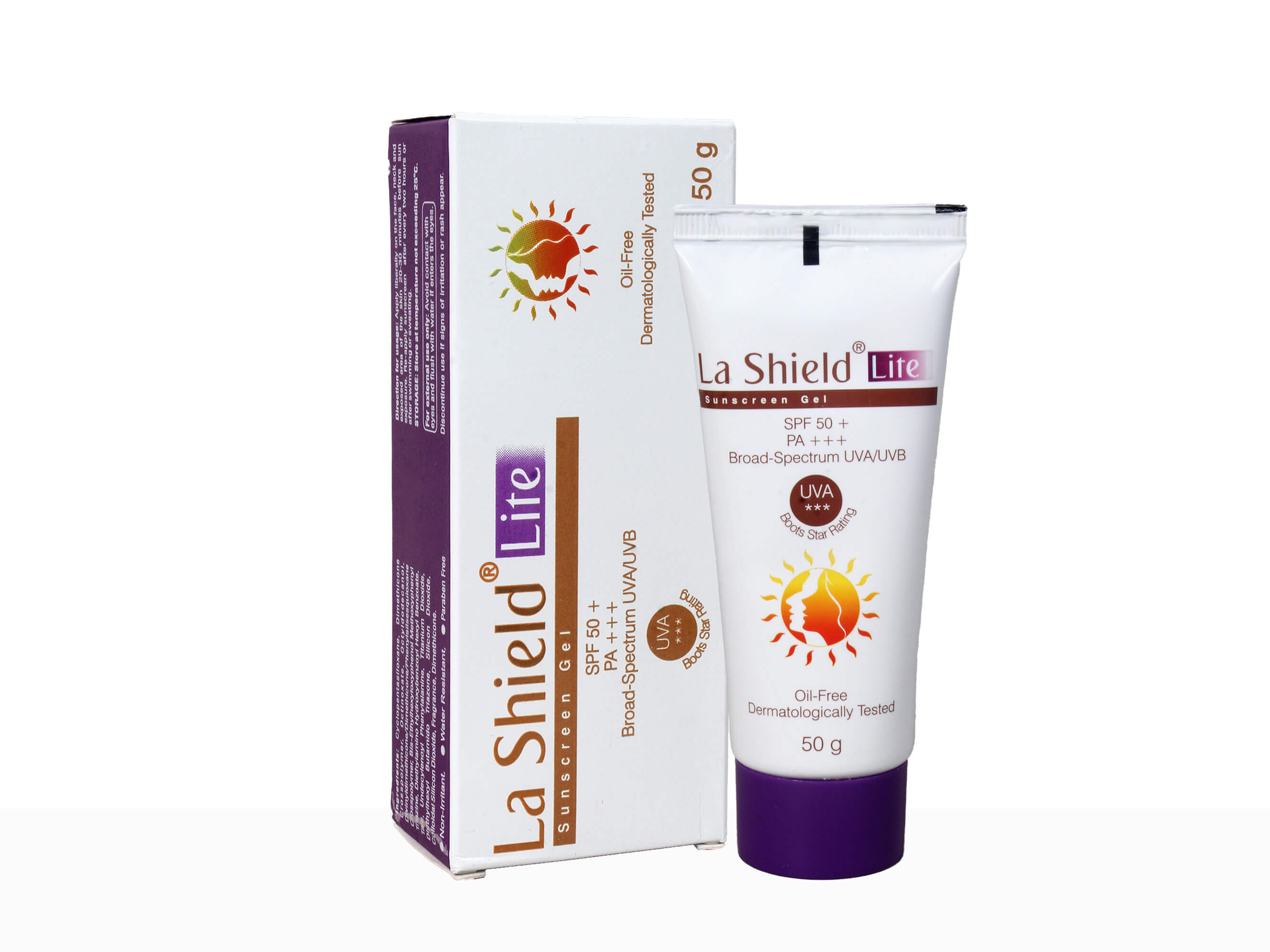 La Shield® Lite SPF 50 PA+++ Mineral Sunscreen Gel (50 g)